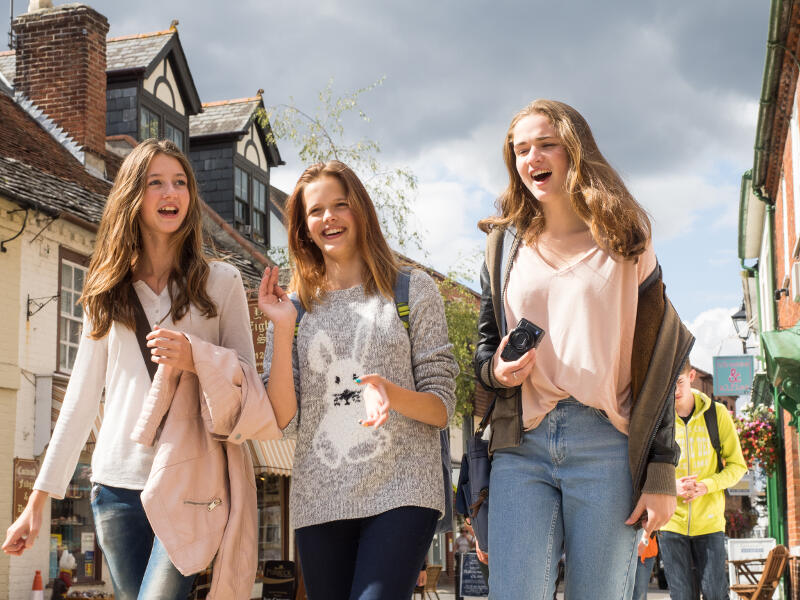 spazieren durch die Stadt in den Englisch-Sprachferien
