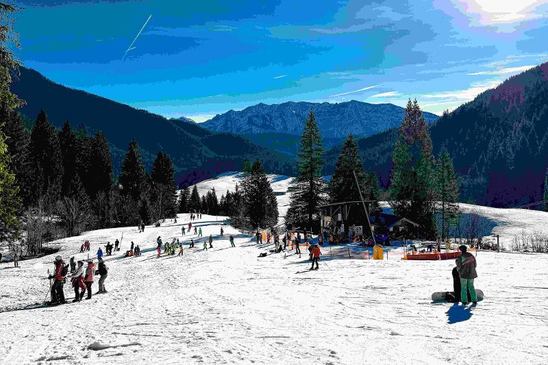 Weisse Piste bei einer Sprachreise Englisch Deutschland