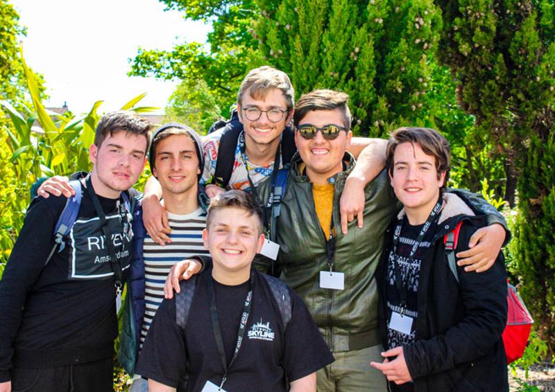 Glückliche Schüler bei den Sprachreisen New York